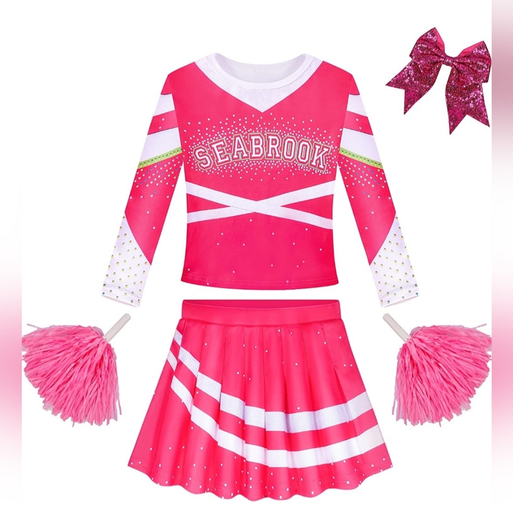 New Zombie Toddler Girls Cheerleader Costume 3-4T